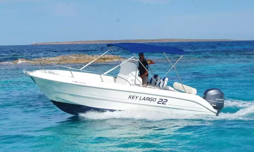 alquiler-lancha-fuerteventura-ibiza-Key Largo 22-navegando